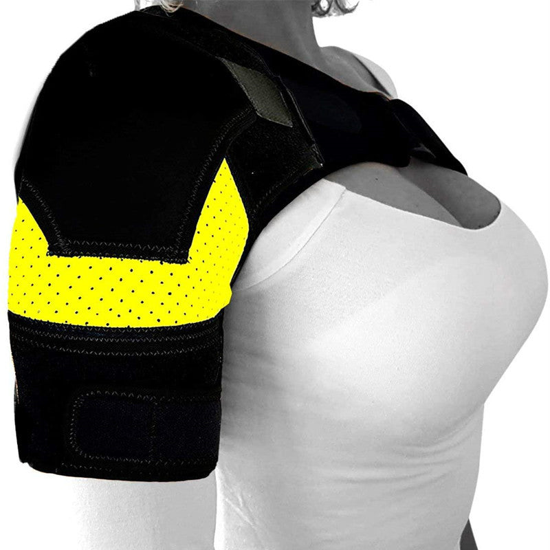 Breathable and ice pack sports shoulder pads